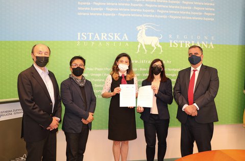 Novoizabrana zamjenica župana Istarske županije Jessica Acquavita primila izaslanstvo Južne Koreje