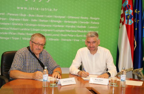 La Regione Istriana e il Comune di Grisignana hanno firmato un contratto per la ristrutturazione del castello Contarini a Završje-Piemonte