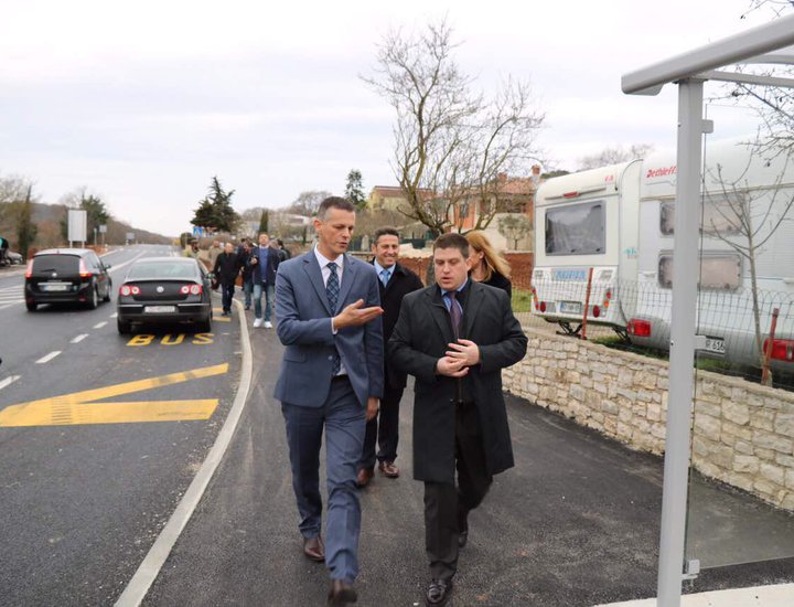 Istarski župan i ministar Butković u obilasku cestovnih infrastrukturnih radova u Istri