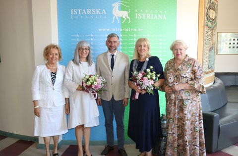 Il presidente Miletić ha ricevuto le imprenditrici istriane premiate