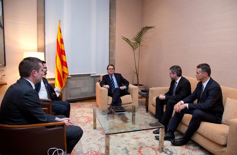 Miletić i Flego na sastanku s predsjednikom Katalonije Arturom Masom