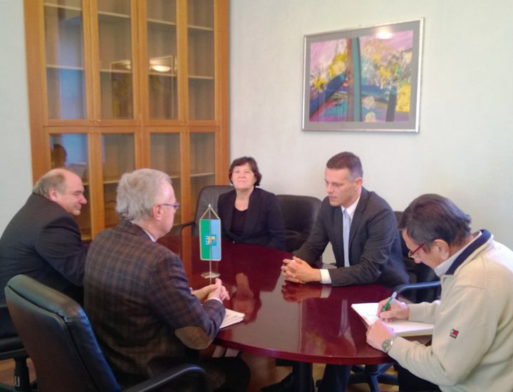 Župan Valter Flego i njegova zamjenica Viviana Benussi primili bivšeg i aktualnog rektora pulskog Sveučilišta