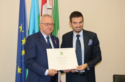 Predsjednik Skupštine Istarske županije Valter Drandić odlikovan Redom Zvijezde Talijanske republike