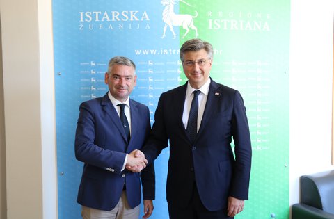 Il presidente del Governo Andrej Plenković ha dato il suo appoggio ai progetti strategici della Regione Istriana