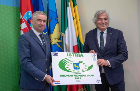 La Regione Istriana è candidata al prestigioso titolo di Regione sportiva europea nel 2025
