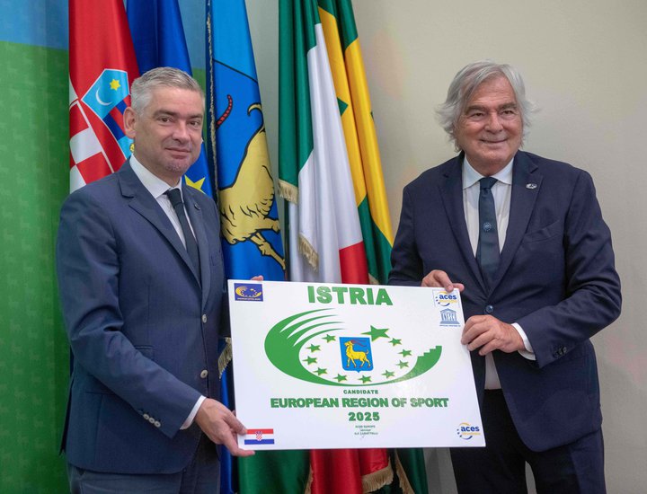 La Regione Istriana è candidata al prestigioso titolo di Regione sportiva europea nel 2025