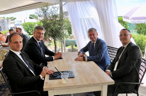 Il presidente della Regione Miletić e il presidente del Governo Plenković hanno parlato di temi chiave per l'Istria