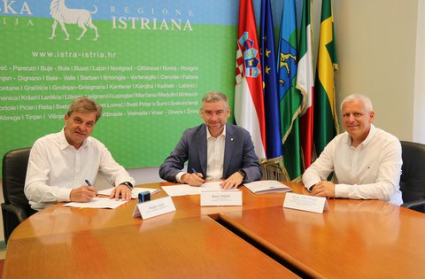 Istarska županija i Istarski vodovod potpisali Ugovor za Upravljanje i održavanje SJN Červar Porat-Bašarinka
