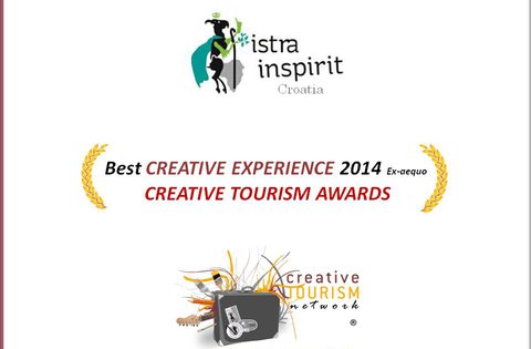 Istra Inspiritu nagrada "Creative Tourism Awards" za najkreativniji doživljaj u 2014. godini