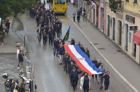 Si è tenuta l'XI sfilata dei difensori croati della Regione Istriana, in occasione della Giornata della vittooria e del ringraziamento