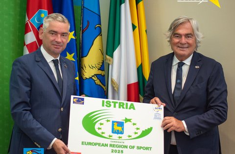 Nel 2025 la Regione Istriana deterrà il prestigioso titolo di Regione europea dello sport